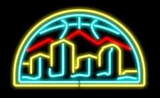 Denver Nuggets CO 20"x16" Neon Lamp Light Sign Beer Bar Open Pub Wall Decor Gift