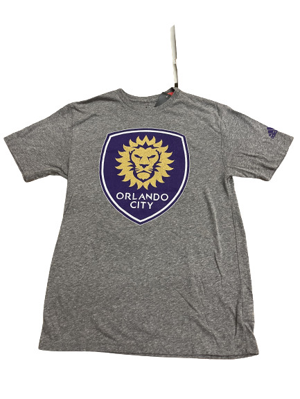 Футболка Adidas MLS Orlando City Tri Blend S/S Серая/фиолетовая/желтая BF0778 