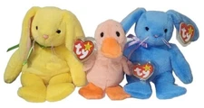 Ty Beanie Baby Set of 3 MARSH, QUACKER JAX & WILLOW 30th Anniversary LE 2024 NEW
