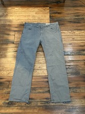 Pantalon chino gris Orvis Five 5 poches homme taille 40x30 coton extérieur