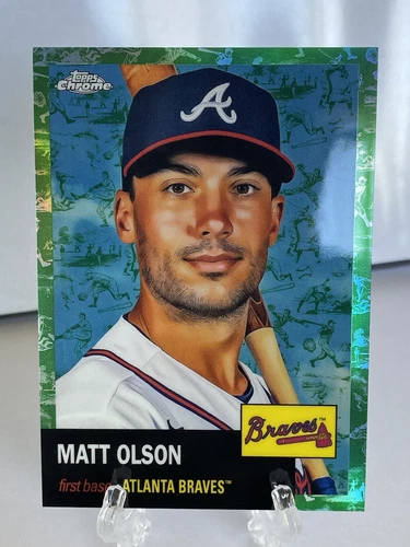 Matt Olson 2022 Topps Chrome Matt Olson Refractor