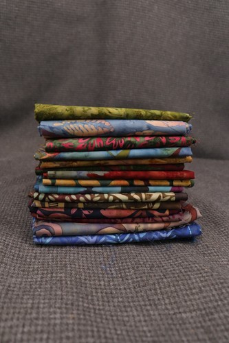 Mixed Lot of 15 Unbranded Batik 1/4 Yards & Fat Quarters Various Colors Patterns - Picture 8 of 8