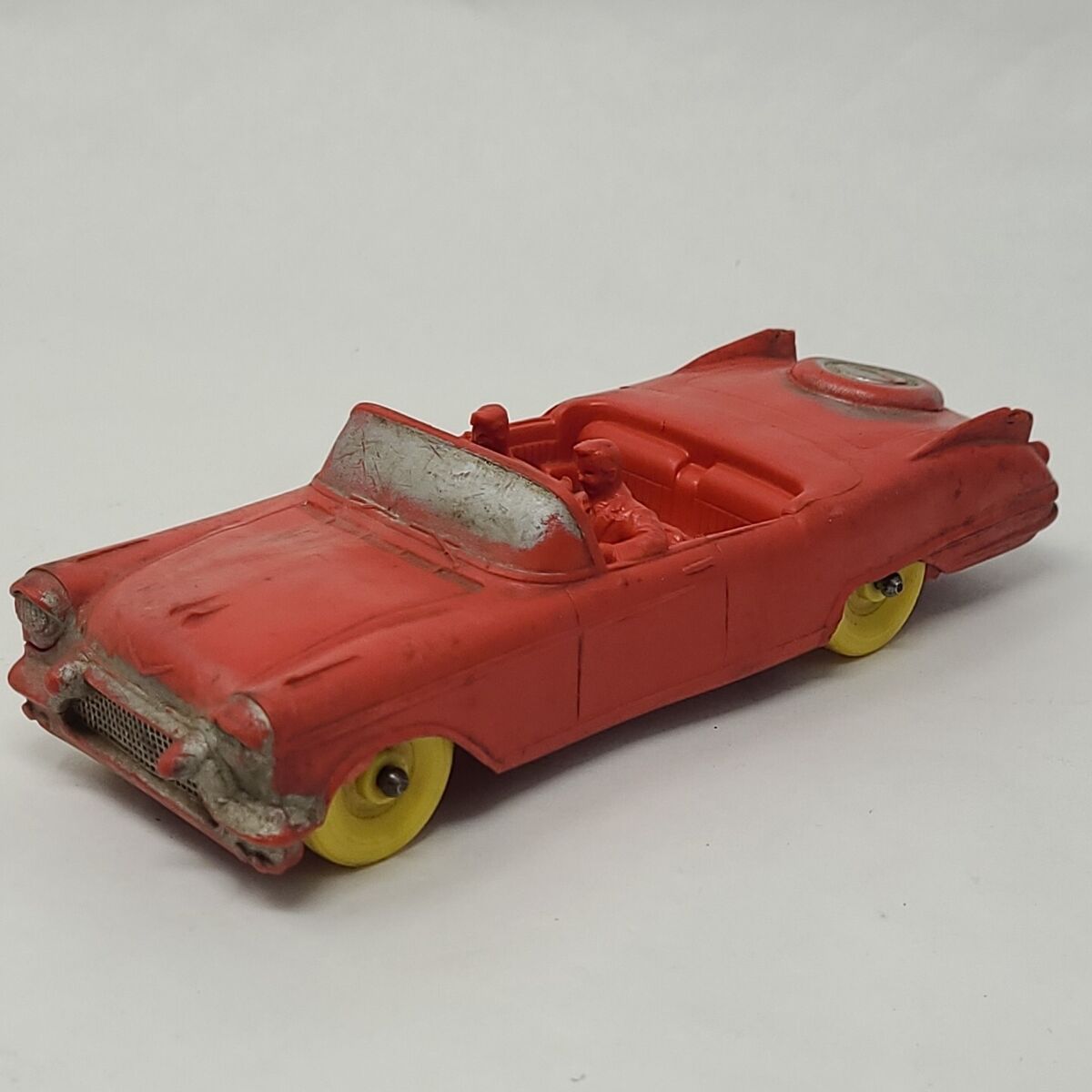 Vintage 1950's Auburn Rubber Toy, Red Cadillac Convertible Vintage 1950's Auburn Rubber Toy, Red Cadillac Convertible