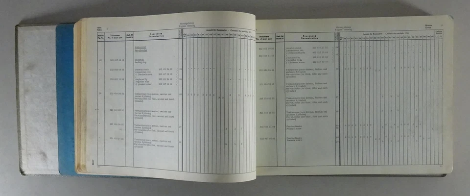 Teilekatalog / Ersatzteilliste Mercedes Benz LKW Dieselmotor OM 312 von 03/1961 - Bild 3 von 4
