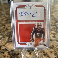 2025 Panini National Treasures Collegiate - Auto Materials Kyle McCord /99 RC