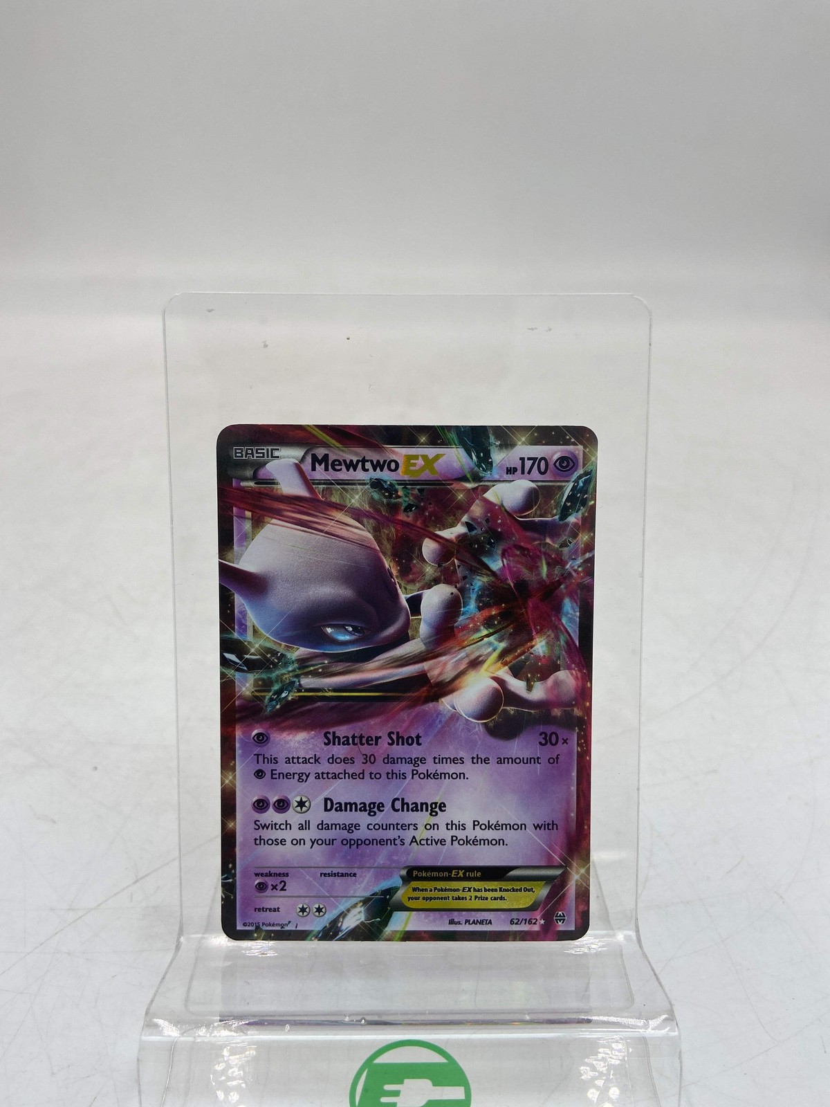 Pokémon TCG Breakthrough Mewtwo EX 62/162 Holo English Trading Card Game