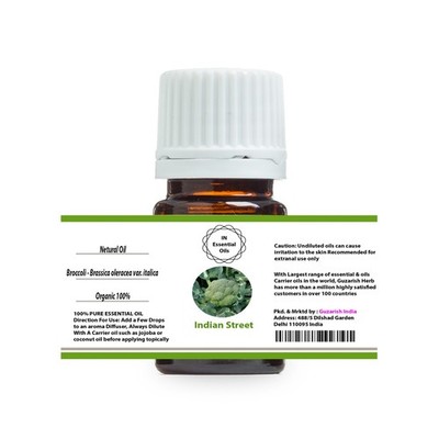 INDIAN STREET BROCCOLI PURE THERAPEUTIC GRADE ESSENTIAL OIL 3ML TO 100ML