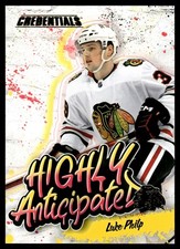 2023-24 Upper Deck Credentials Highly Anticipated Luke Philp Chicago Blackhawks