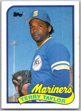 ⚾ 1989 Topps #597 Terry Taylor Seattle Mariners RC