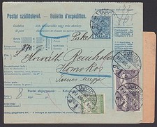 HUNGARY 1917 Parcel card ex Ujvidek.........................................K337