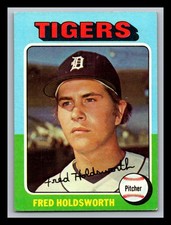 1975 Topps Mini #323 Fred Holdsworth Detroit Tigers Vintage NM