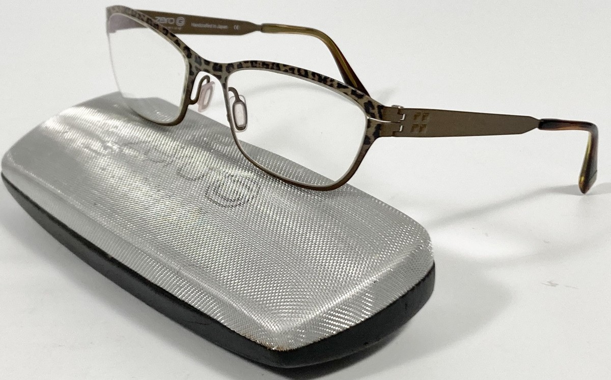 ZERO G Titanium Chelsea Leopard Gradient Brown Eyeglasses  display picture 3