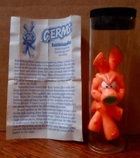 Vintage 1988 Worlds Of Wonder GERMS "Bubblebuppilitus" W/ Original "Lab Report'