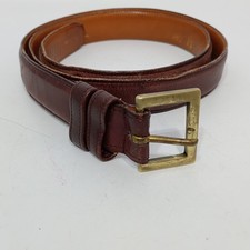 Vintage 7609 Coach British Tan Leather Belt Solid Brass Buckle Men s Size 40"