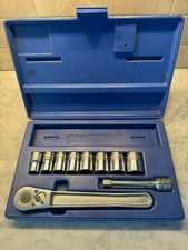 Snap On 8 Pc 1/2'' Dr 12 Pt SAE Drive Socket Set SW Series + S-71 Cummins case