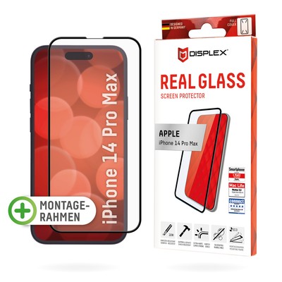 DISPLEX Real Glass FC Apple iPhone 14 Pro Max Displayschutzglas EASY-ON ''wie neu