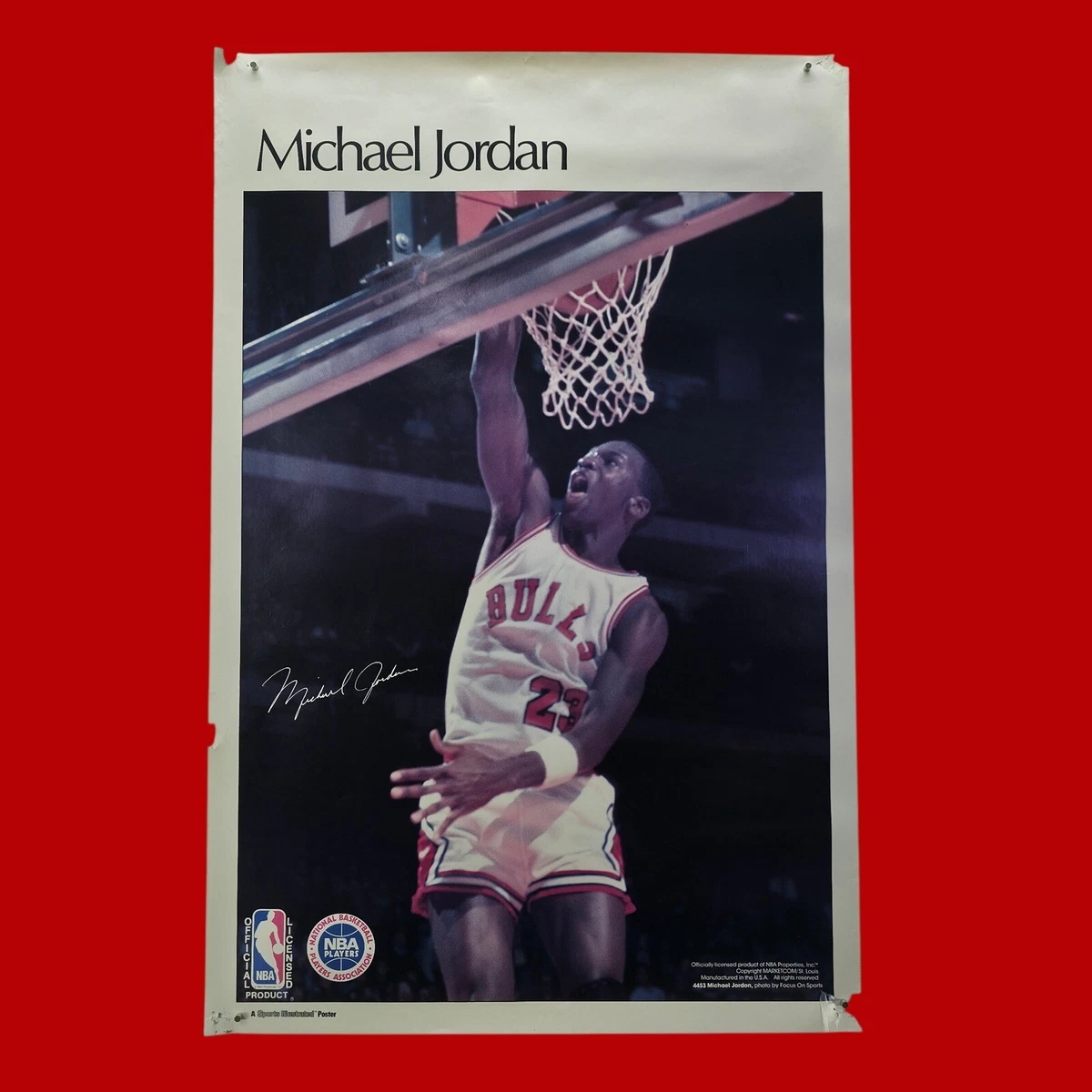 Michael Jordan Basketball 24x36in. Size Vintage Sports Posters for