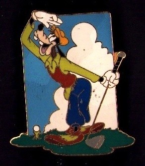 Disney Tokyo Resort Land Old Goofy Playing pin