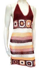 Nasty Gal Lady's Cotton Crochet Dress Sz L 10 12 14 BNWT 