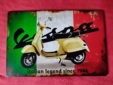 Blechschild Vespa Metallschild 