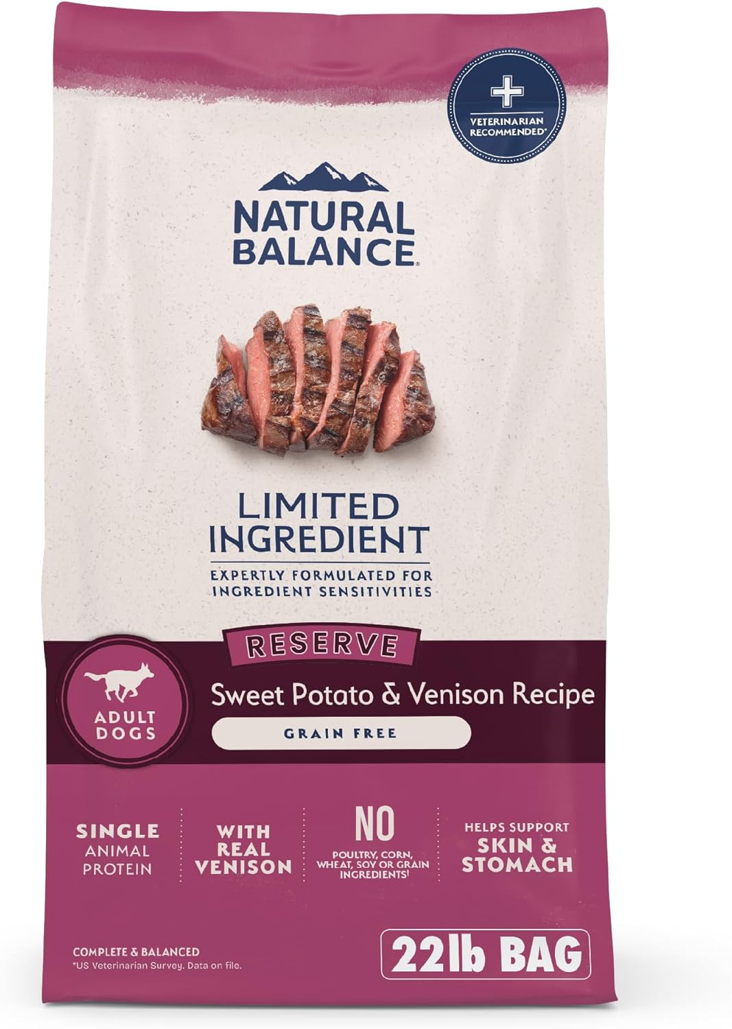 Limited Ingredient Adult Grain-Free Dry Dog Food, Sweet Potato & Bison Recipe