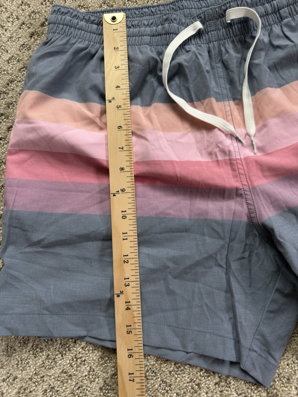 Chubbies Swim Trunks Colorblock 5.5 Inseam Orange Blue Men's size XL Lined