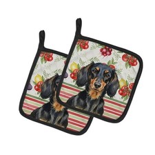 Carolines Treasures WDK8195PTHD Unisex Adult Longhaired Black  Tan Dachshund...