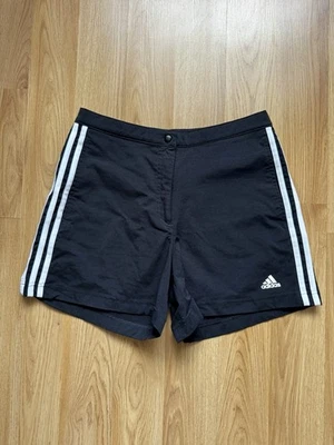 Vintage Adidas Climalite Shorts Black White 3 Stripes Sport Training Gym Men's - Image 1 of 4