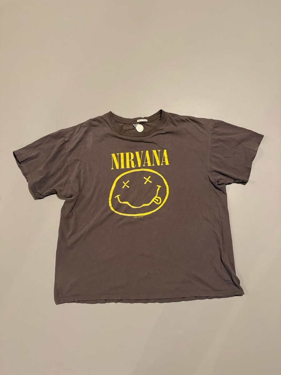Vintage 2000s Nirvana Dated 1992 Kurt Cobain Band T Shirt Tee Size 