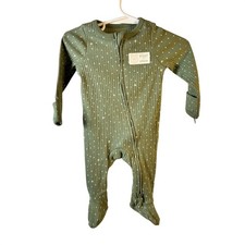 Cloud Island Disney Winnie the Pooh Sleeper NB-0M Green Snowflake Kids Pajamas