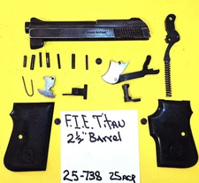 FIE EXCAM TITAN BLACK 25 CAL BLACK GRIPS  GUN REPAIR PART  # 25-738