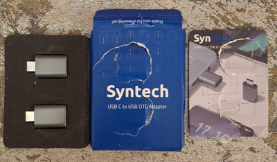 Syntech USB-C to USB OTG Adapter 2-Pack SYNM003 Gray Type-C