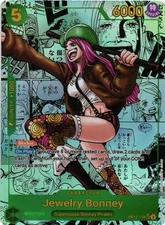 JEWELRY BONNEY ENGLISH ONE PIECE Holographic Custom Art Goddess Collectible Card