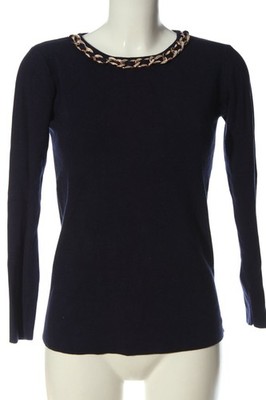 J&S MILLENIUM Feinstrickpullover Damen Pullover blau Casual-Look