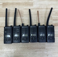 Lot Of 6 Motorola RDM2070d Walmart VHF Two-Way Radio MISSING PTT BUTTONS B
