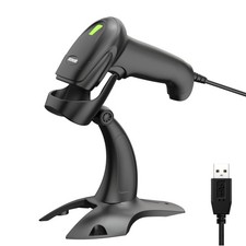 Barcode Scanner With Stand USB Wired Inventory 2D 1D QR Code Scanner