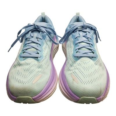 Men’s HOKA Bondi 8 Running Shoes White Blue Purple Size 10.5D Athletic Sneakers Bondi 8 Max Cushioned Road Running Shoe | HOKA® main image 3