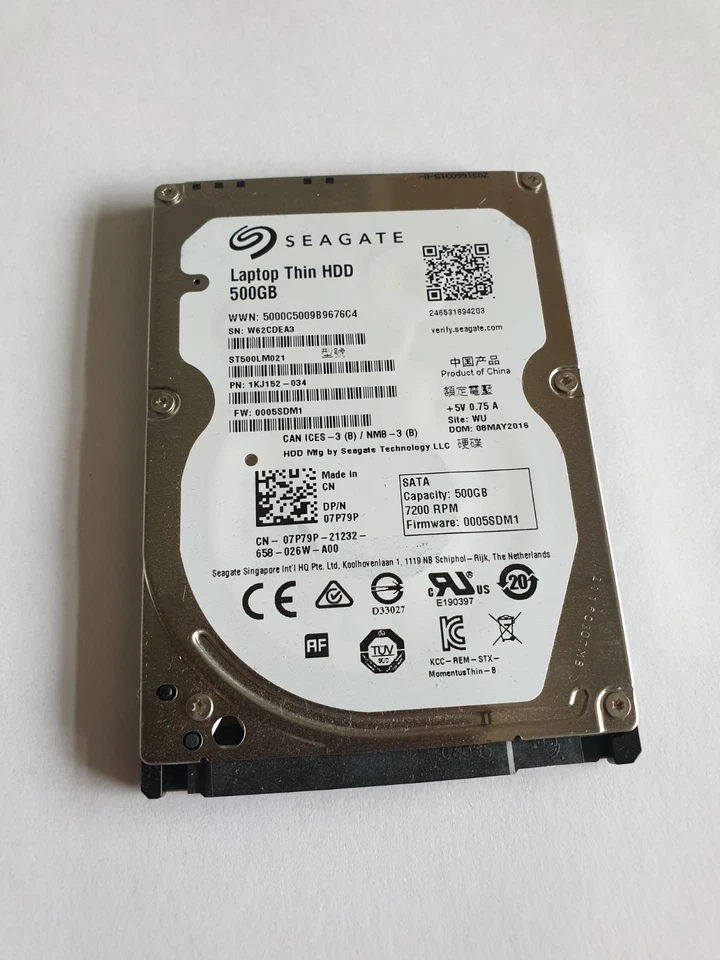 Seagate Laptop Thin HDD 500GB,Intern,7200RPM