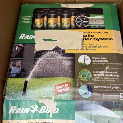 Rain Bird Easy to Install In-Ground Automatic Sprinkler System NEW FREE SHIPPING