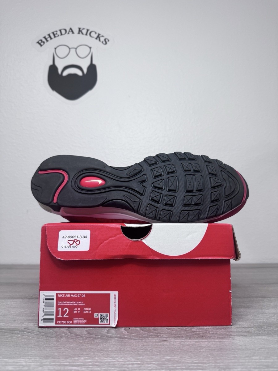Size 12 - Nike Air Max 97 QS Olympic Rings Red CI3708-600 (Tried