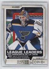 2018-19 O-Pee-Chee League Leaders Carter Hutton #596 2j2