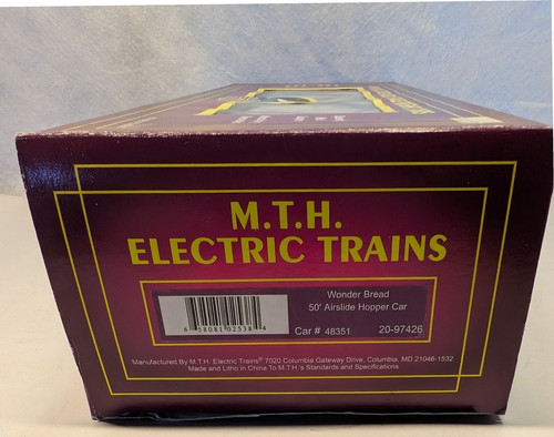 Coche tolva deslizante MTH 20-97426 Wonder Bread 50' nuevo en caja | Zustand: New