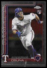 2025 Topps Chrome Update #USC174 Alejandro Osuna Texas Rangers Rookie