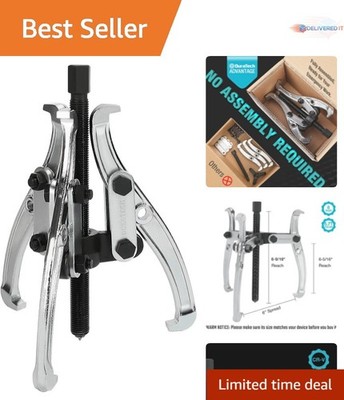 6-Inch Gear Puller Tool Steel Bearing Pulley Flywheel Removal Auto Repair