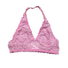 Victoria's Secret Pink Lace Halter Bralette Size M