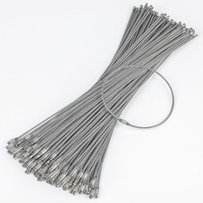 Pawfly 10 Inch Wire Keychain Cable Large Stainless Steel 10.3 inches, Silver