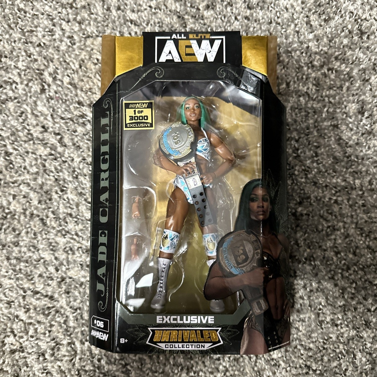 Shop AEW Jade Cargill 1/3000 Figure #6 WWE Jazwares With Case for