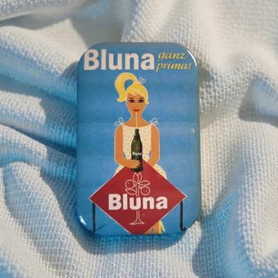 Bluna Retro Werbung | Kühlschrankmagnet Vintage Limonade