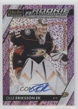 2023-24 O-Pee-Chee Platinum Rookie Violet Pixels 91/99 Olle Eriksson Ek Auto a2p