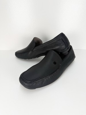 Salvatore Ferragamo ''Saul 2'' schwarz Leder Halbschuh Fahrschuhe Herren UK 10,5